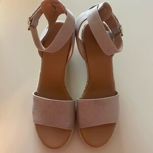 J. Crew Canvas Espadrille Wedge Sandals